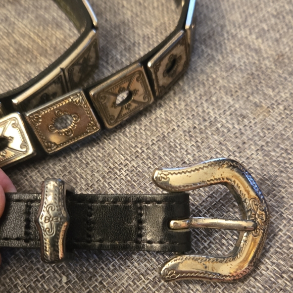 Brighton Black Belt with Silver Detailing - Picture 3 of 8